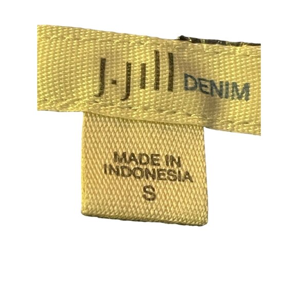 J Jill Denim Dress Womens S Used Blue Button Front - Picture 7 of 14